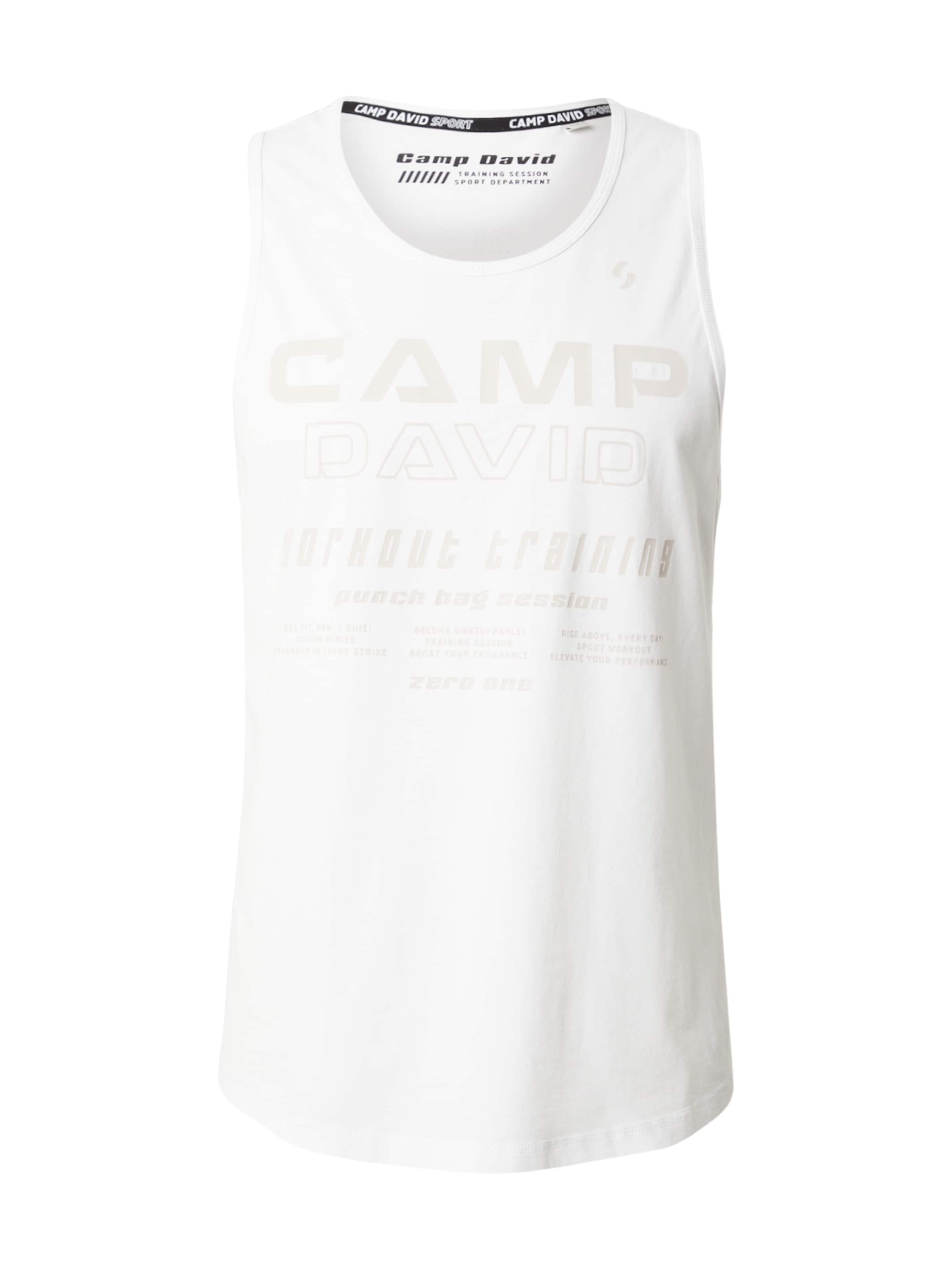 CAMP DAVID - Camiseta en blanco: frente