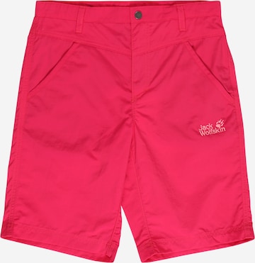 JACK WOLFSKIN Workout Pants 'Sun' in Pink: front