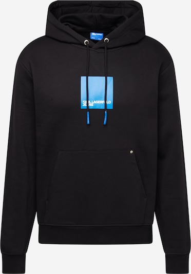 KARL LAGERFELD JEANS Collegepaita värissä kuninkaallisen sininen / musta / valkoinen, Tuotenäkymä