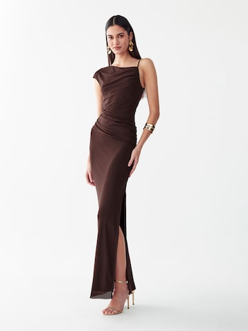Robe 'Chelsea' BWLDR en marron : devant