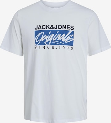 T-Shirt 'Races' JACK & JONES en blanc : devant