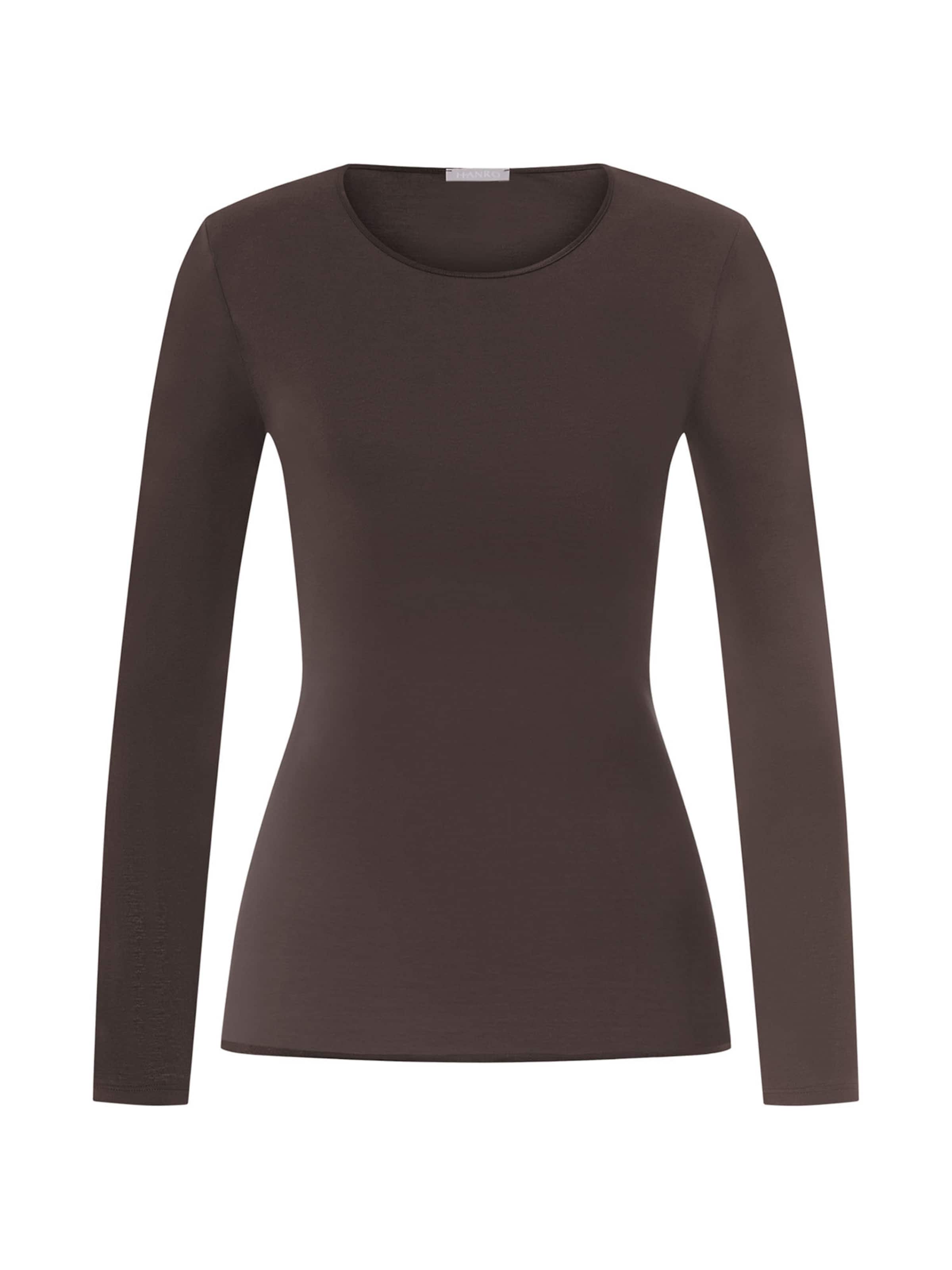 T-shirt ' Cotton Seamless ' Hanro en marron : devant
