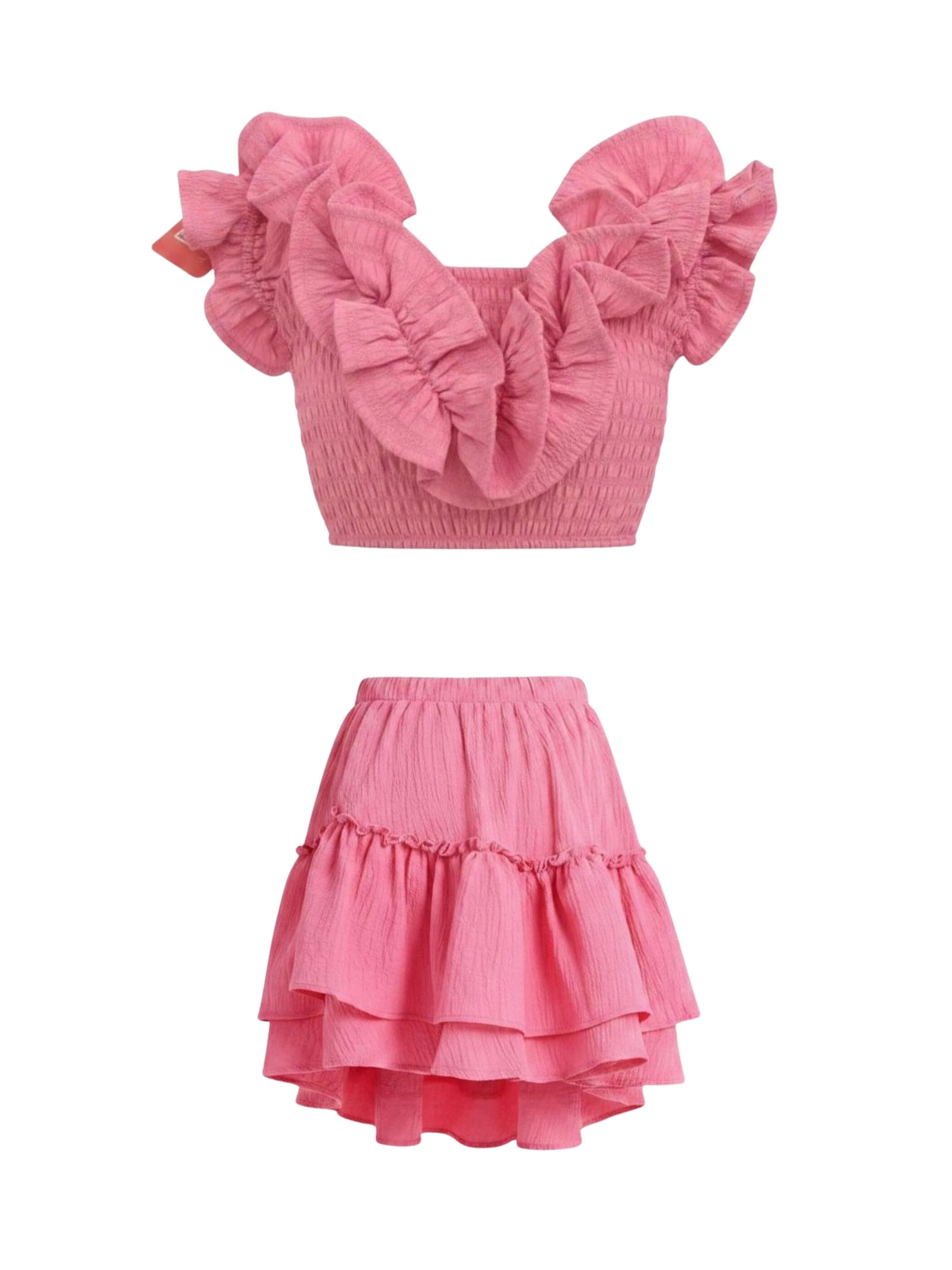 Solang Set in Pink: front