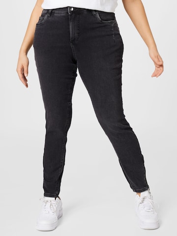 Zizzi Skinny Fit Дънки 'Amy' в сиво: отпред