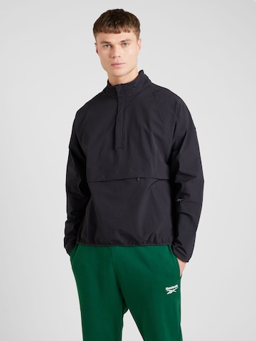 Reebok - Casaco deportivo 'ACTIV COLL SKYSTRETCH' em preto: frente