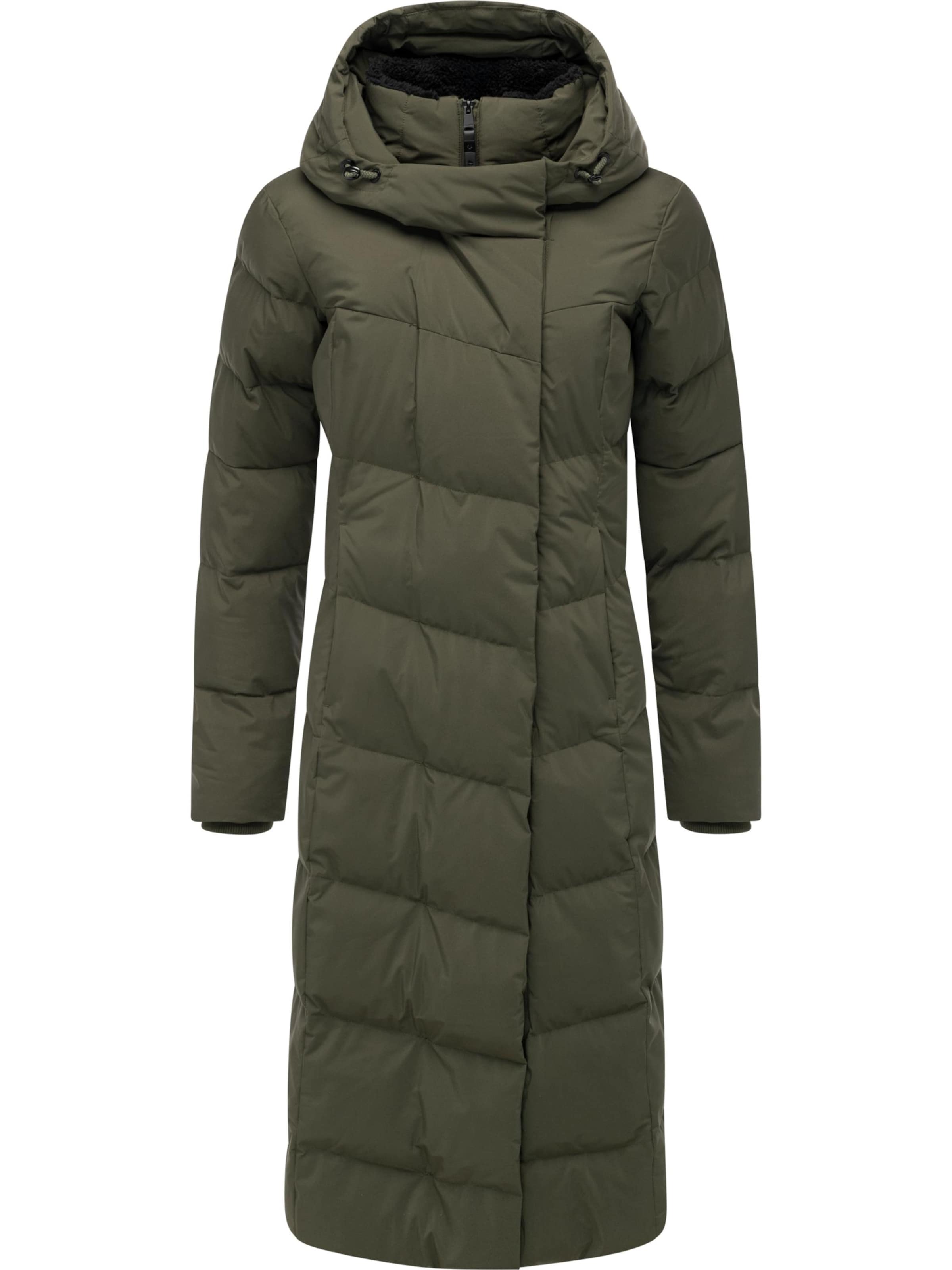 Ragwear Funktsionaalne mantel 'Pavla Youmodo', värv roheline: eest vaates