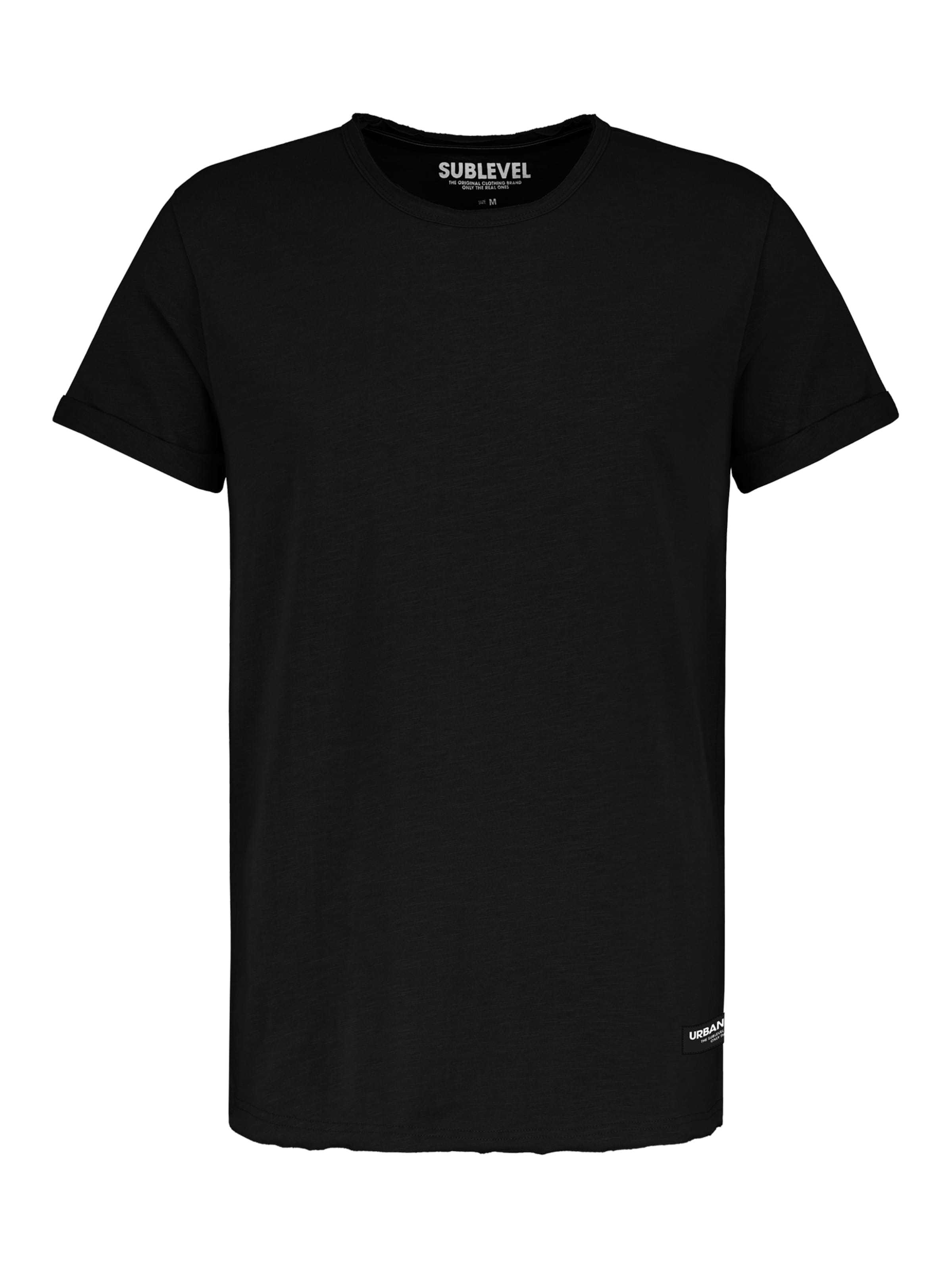 Sublevel Shirt in Schwarz: Vorderseite