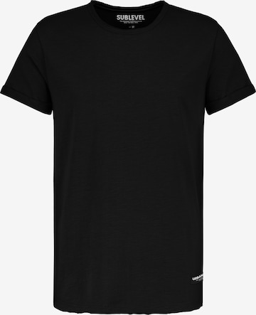 Sublevel Shirt in Schwarz: Vorderseite