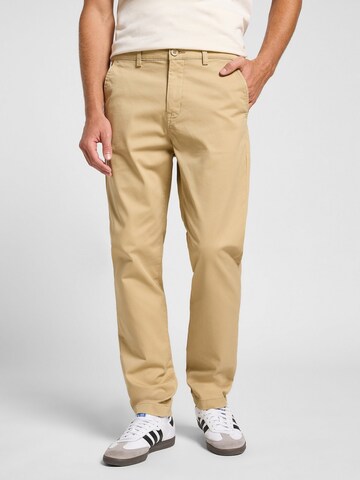 Lee Slim fit Trousers 'Slim Chino Sand 112363970' in Beige: front