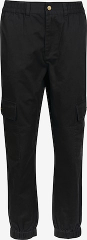 Effilé Pantalon cargo 'Monaco' Barbour International en noir : devant