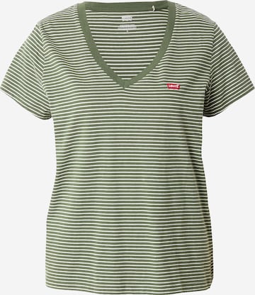 LEVI'S ® Shirt 'Perfect Vneck' in Green: front