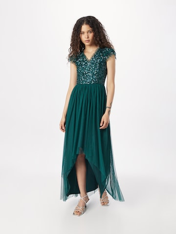 LACE & BEADS Společenské šaty 'Noah' – zelená: přední strana
