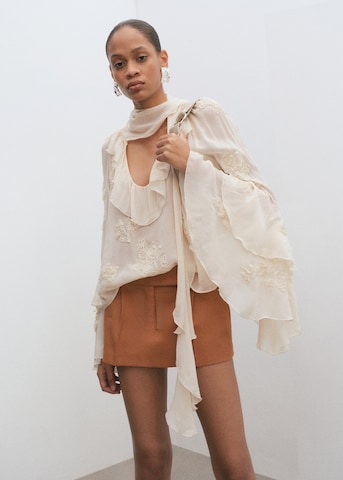 MANGO Regular Pants 'Aly' in Beige: front