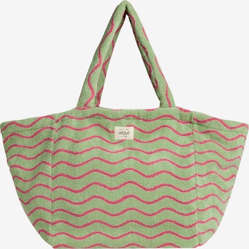 Wouf Shopper 'Terry Towel' in Green: front