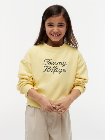 TOMMY HILFIGER Sweatshirt in Gelb: Vorderseite