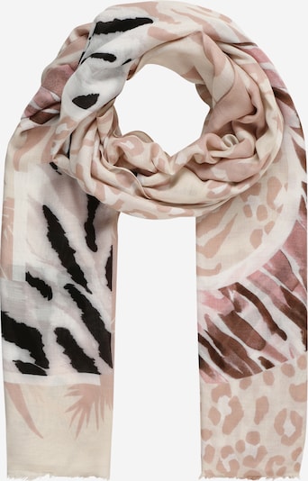Sciarpa Liu Jo di colore beige / rosa pastello / nero / bianco naturale, Visualizzazione prodotti