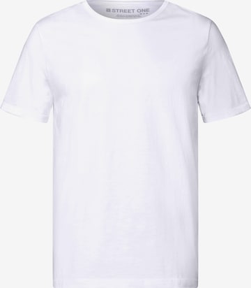 Street One MEN Crewneck T-Shirt in Weiß: Vorderseite
