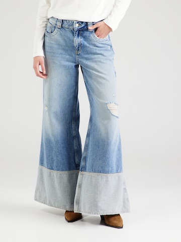 ONLY Wide leg Jeans 'ALVA' in Blauw: voorkant