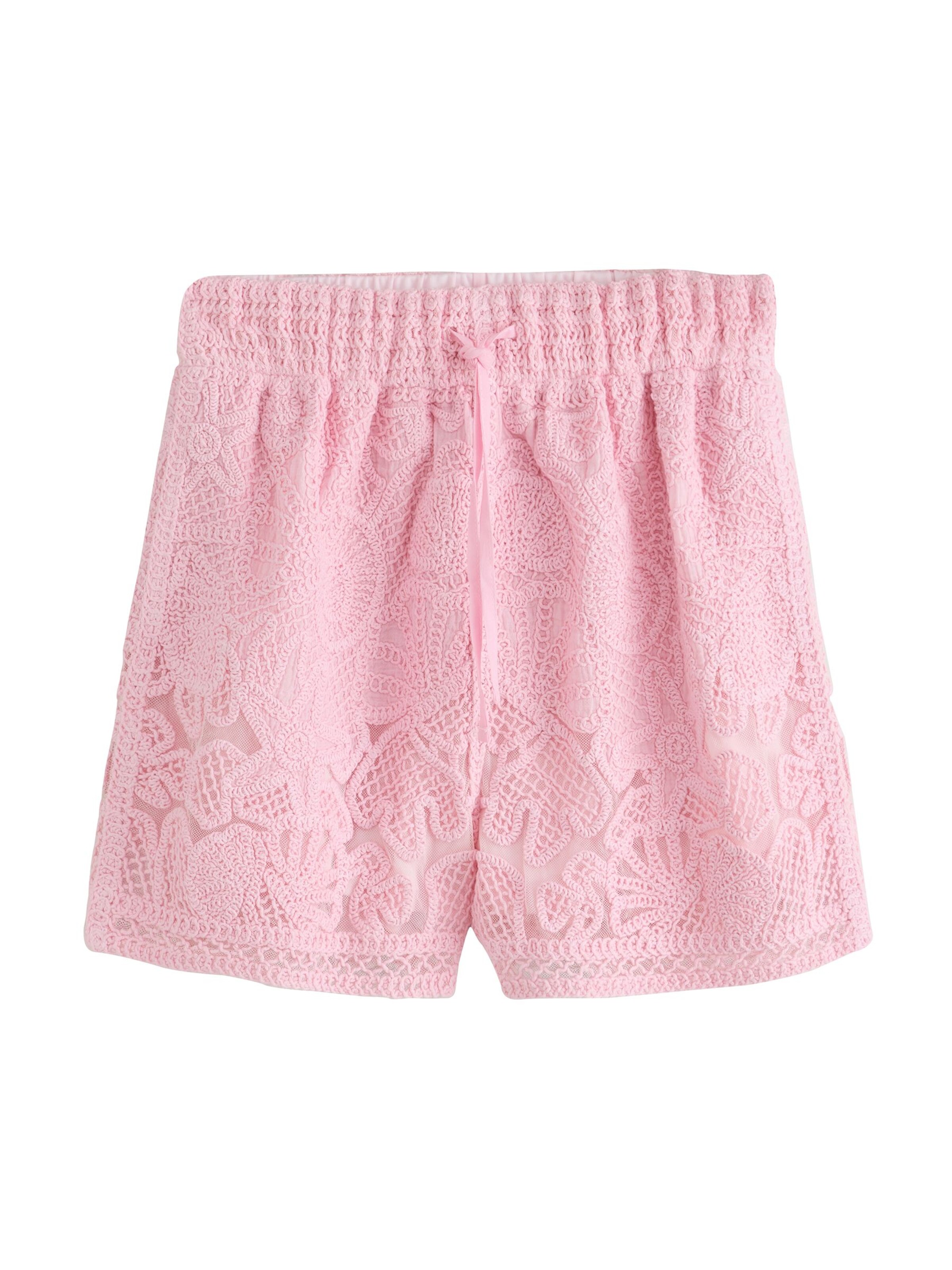 Next Trousers in Pink: front