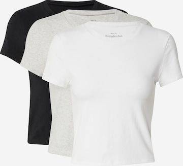 T-shirt Abercrombie & Fitch en gris : devant