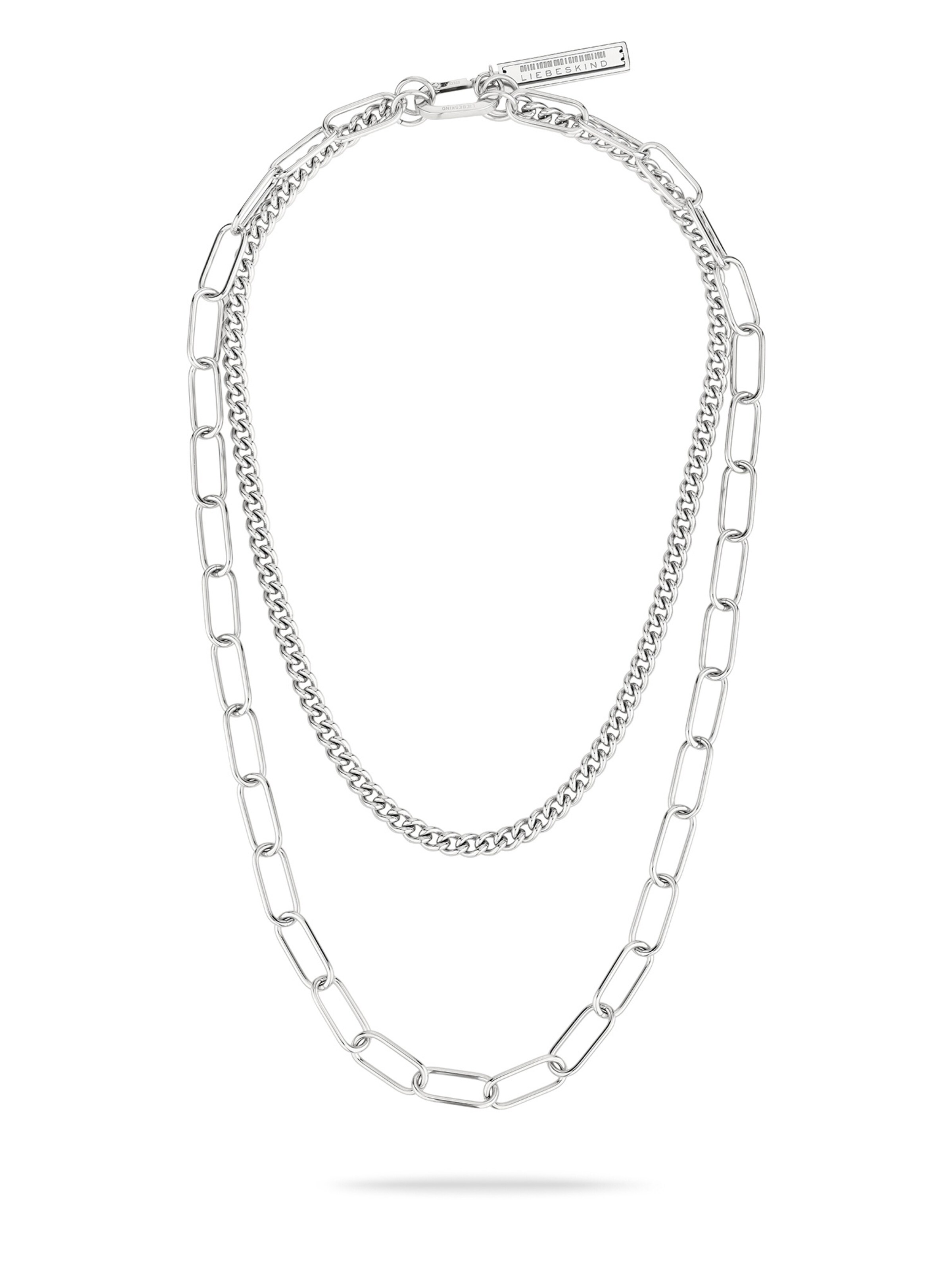 Chaîne Liebeskind Berlin en argent : devant