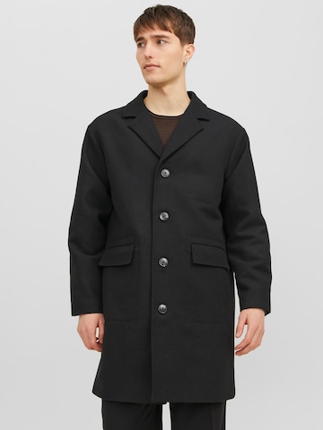 JACK & JONES Ανοιξιάτικο και φθινοπωρινό παλτό 'CLINTON' σε μαύρο: μπροστά