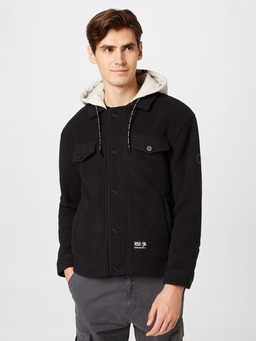 Alife and Kickin Winter Jacket 'BradAK' in Black: front