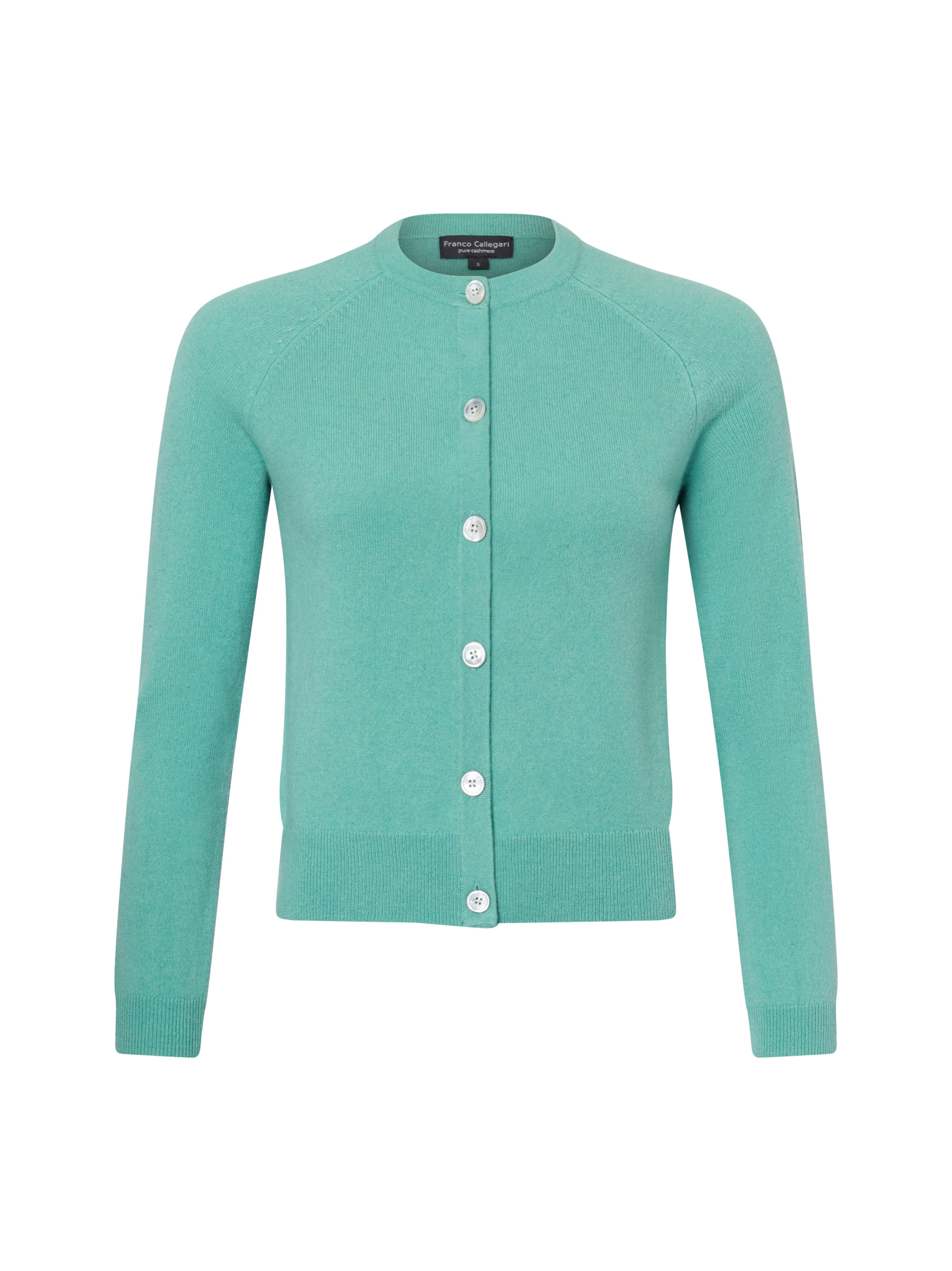 Franco Callegari Strickjacke in Grün: Vorderseite