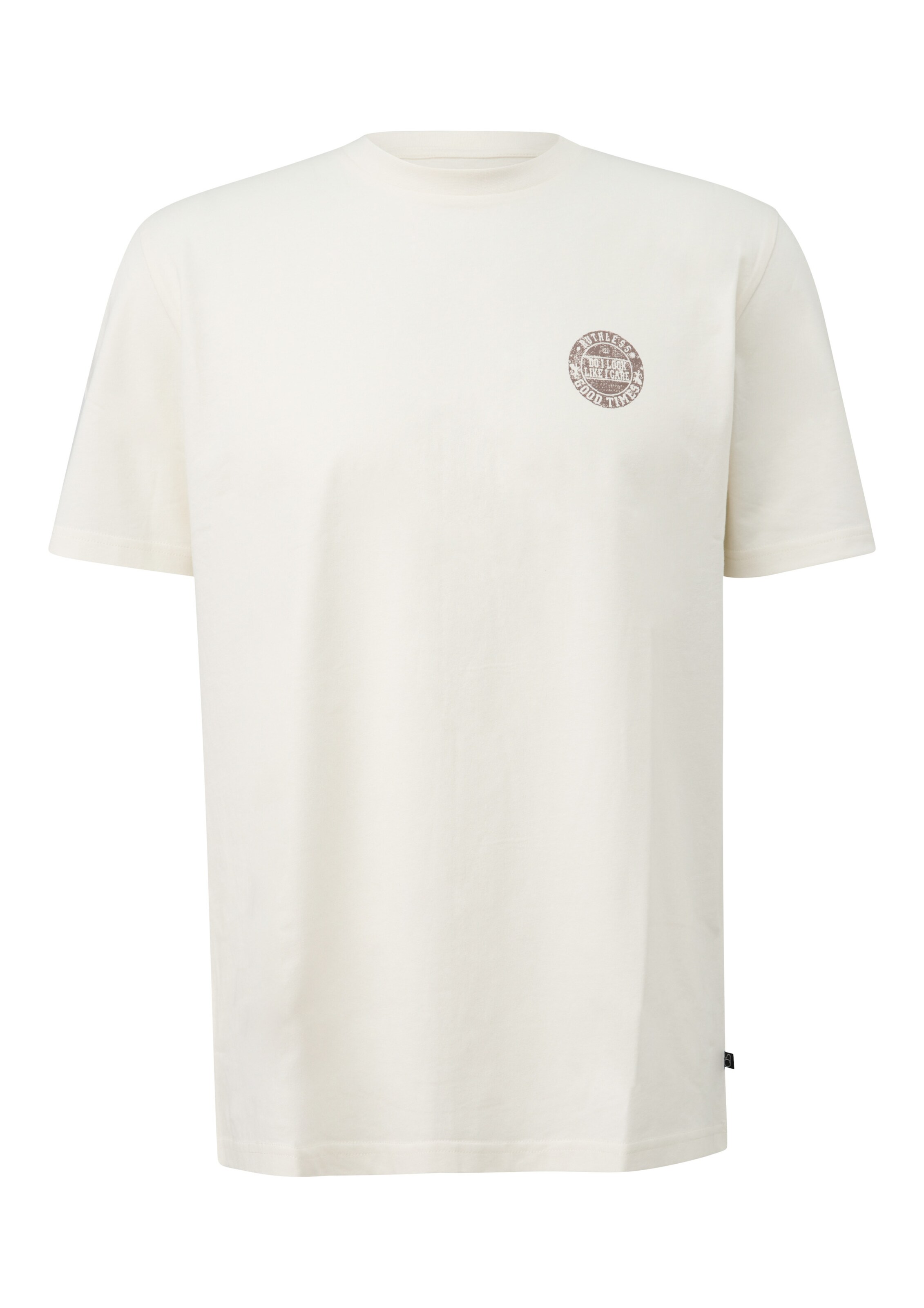 T-Shirt QS en beige : devant