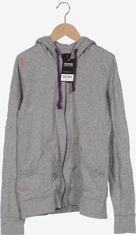 TOM TAILOR DENIM Sweatshirt & Zip-Up Hoodie in XL in Grey: front