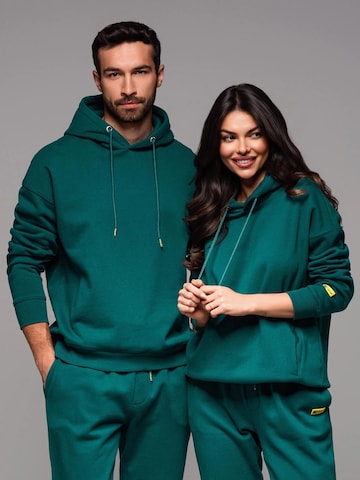 Ombre Sweatshirt 'OU-SNBC-0105' in Groen