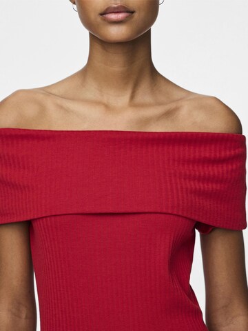 PIECES Dress 'LAYA' in Red