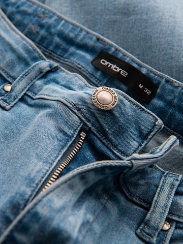 Ombre Regular Jeans in Blauw