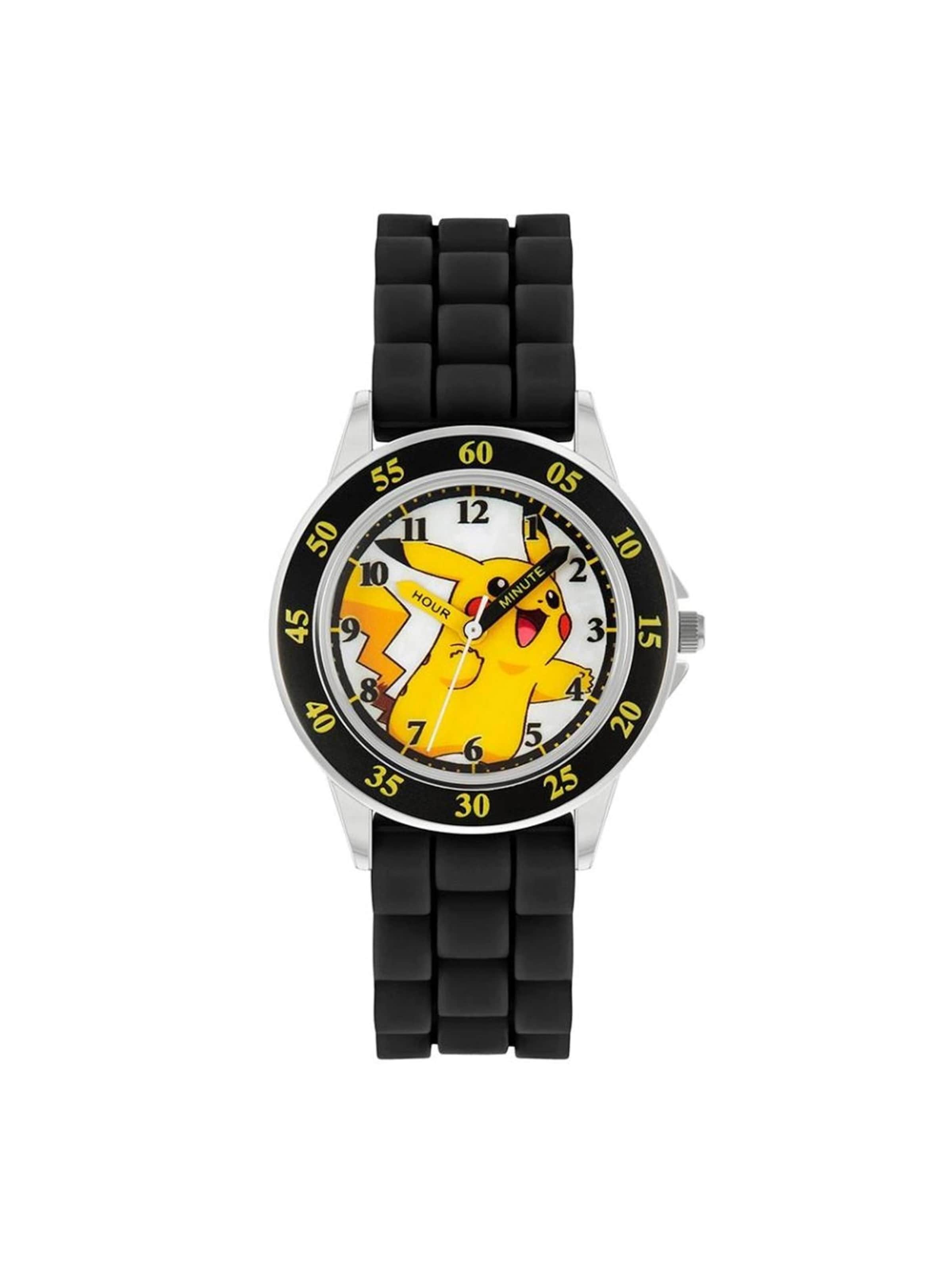 DISNEY Watch 'Pikachu Time Teacher' in Black: front