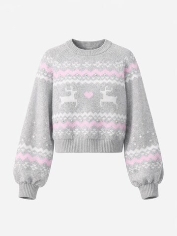 Pullover 'Leafletic Women’s Pullover Sweater' di LEAFLETIC in grigio: frontale