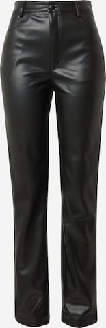 Nasty Gal Regular Pants in Black: front