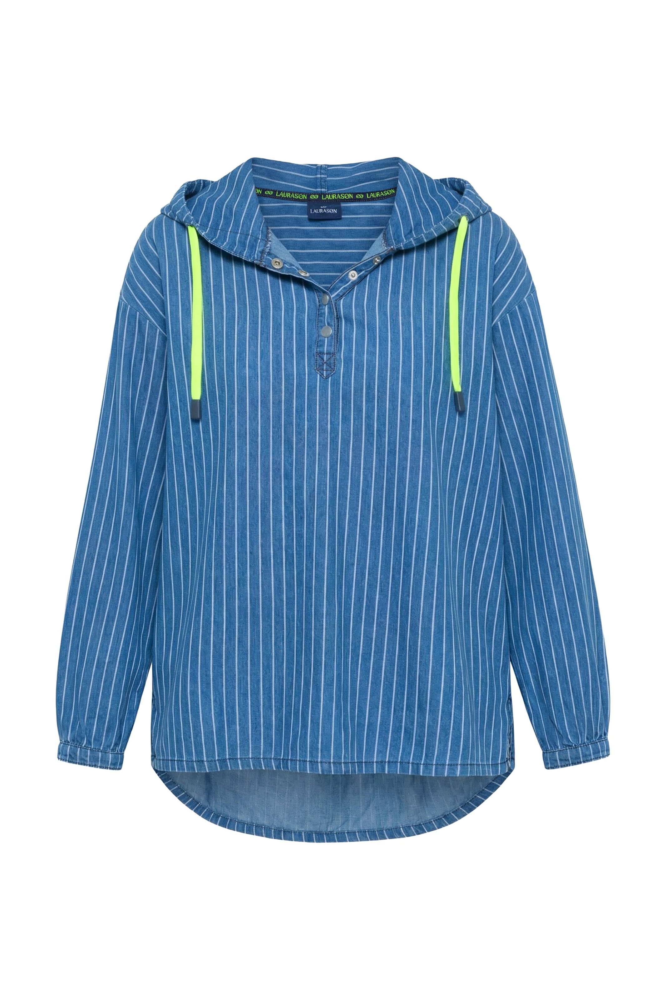 LAURASØN Blouse in Blue: front
