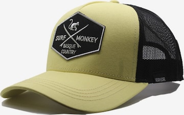 Casquette de sport Surf Monkey en jaune : devant