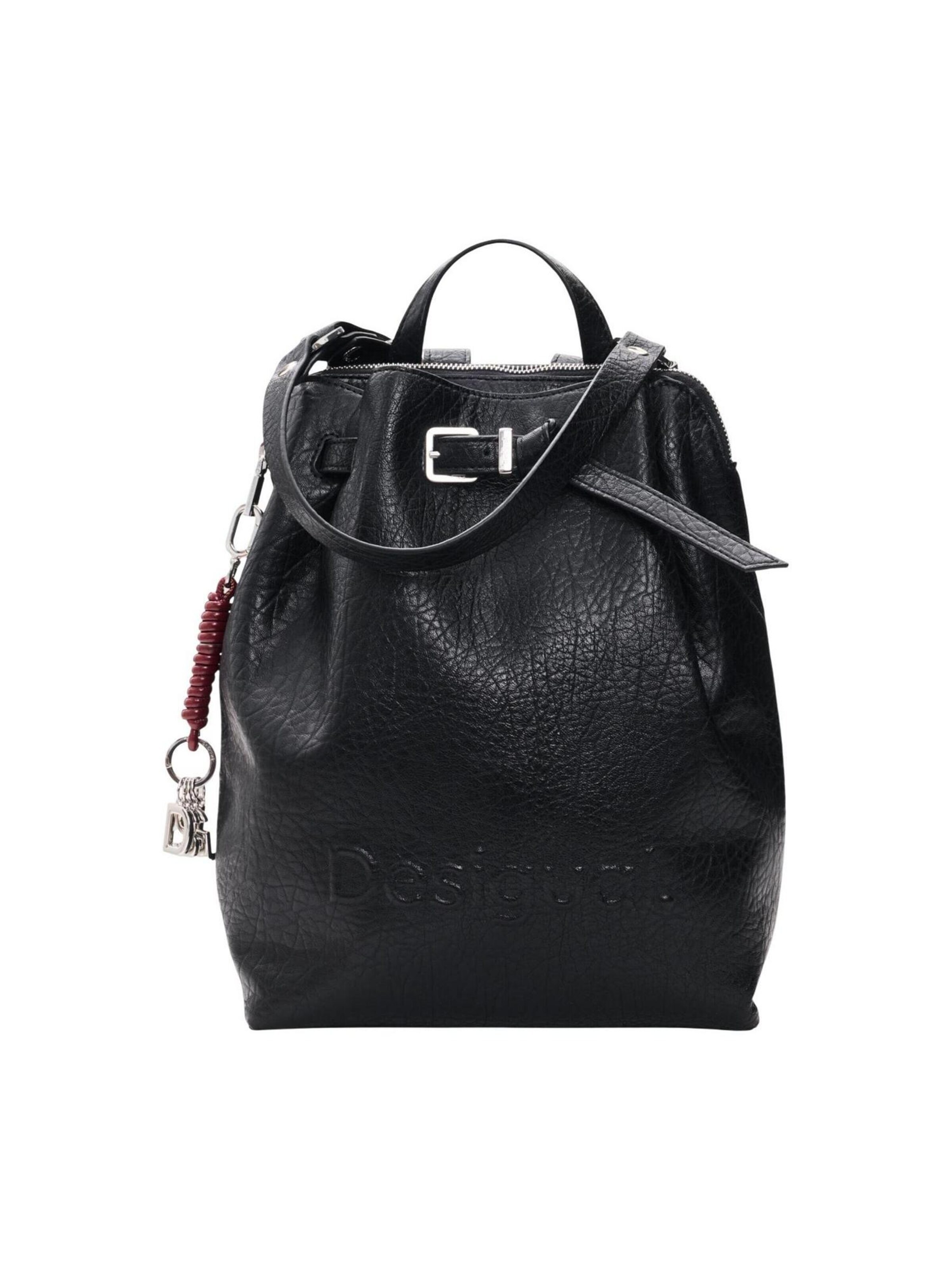 Desigual - Mochila 'BACK_HALF LOGO LUENA NF B 26WAKP05' en negro: frente
