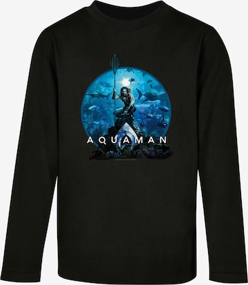 ABSOLUTE CULT Shirt 'Aquaman - Circle Poster' in Black: front