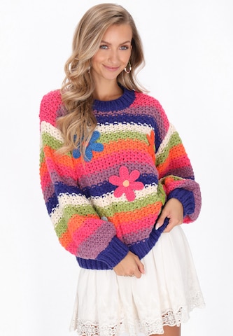 IZIA Trui in Blauw: voorkant