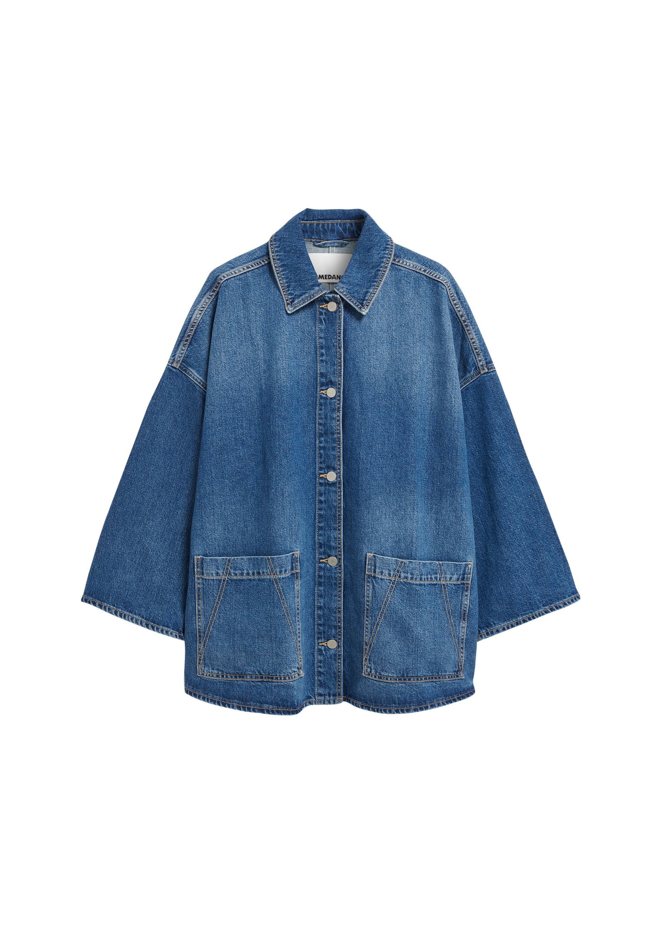 ARMEDANGELS Tussenjas in Blauw: voorkant