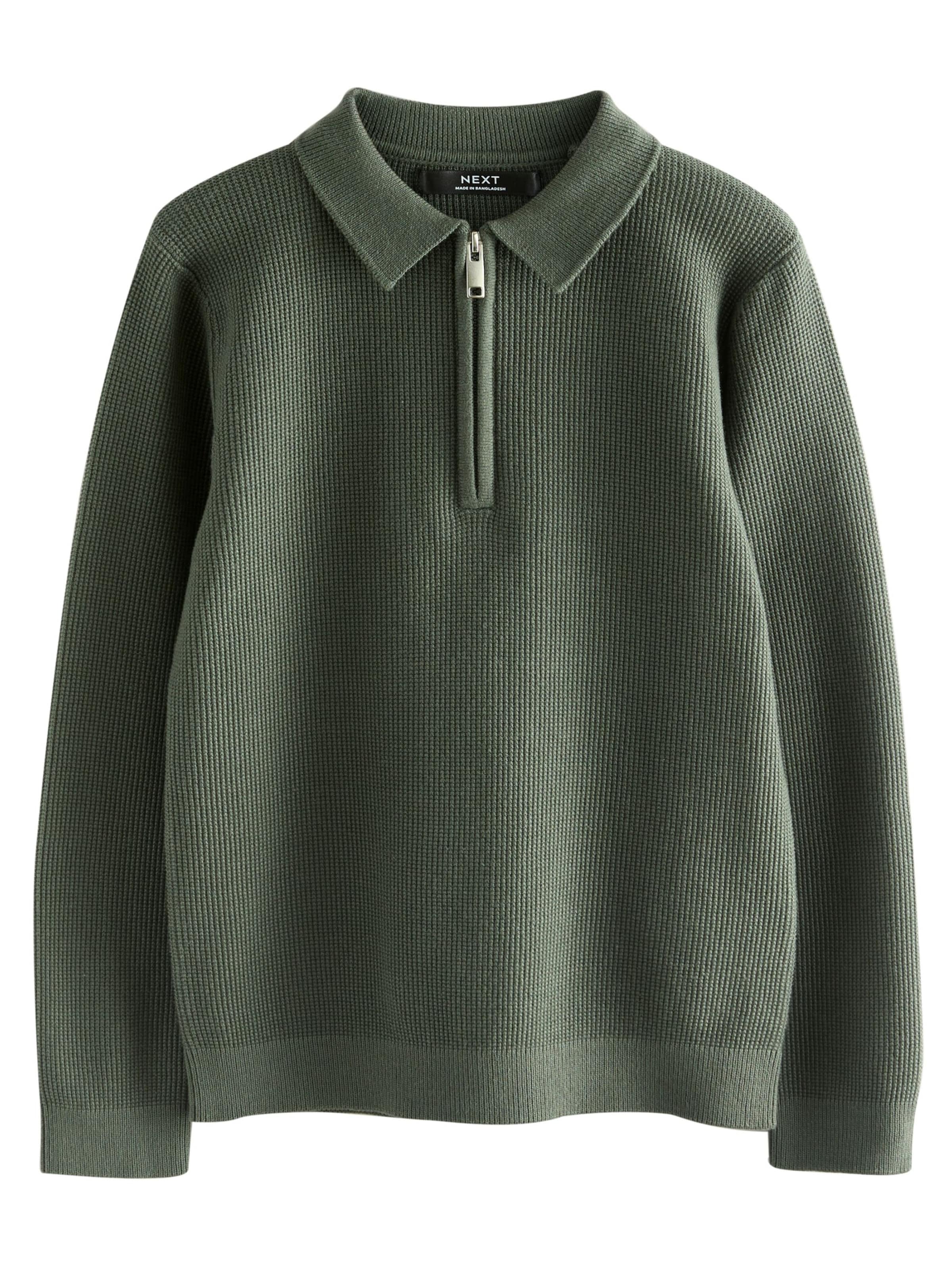 Next Pulóver - zöld: elől