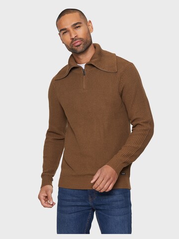 Pull-over 'Francis' Threadbare en marron : devant