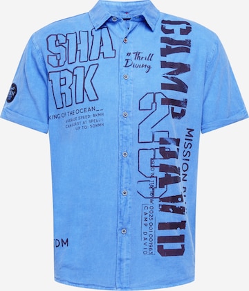 CAMP DAVID Средняя посадка Рубашка в Синий: спереди