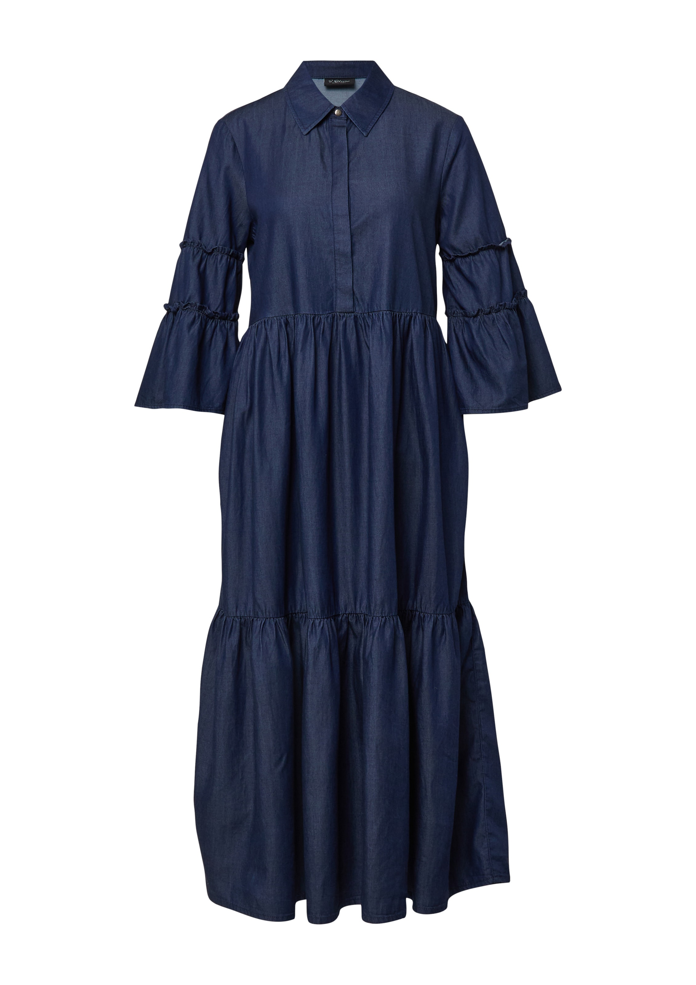 s.Oliver Blusenkleid in Blau: Vorderseite