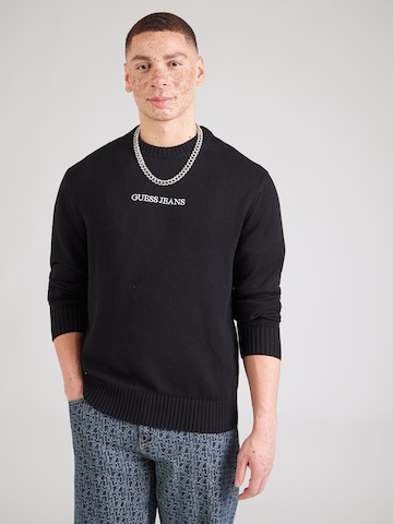 GUESS JEANS Πουλόβερ σε μαύρο: μπροστά