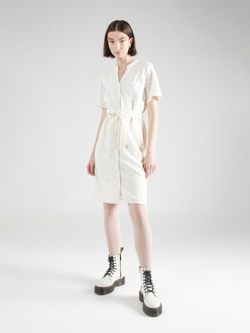 OBJECT Košeľové šaty 'FEODORA SELINE' - biela: predná strana