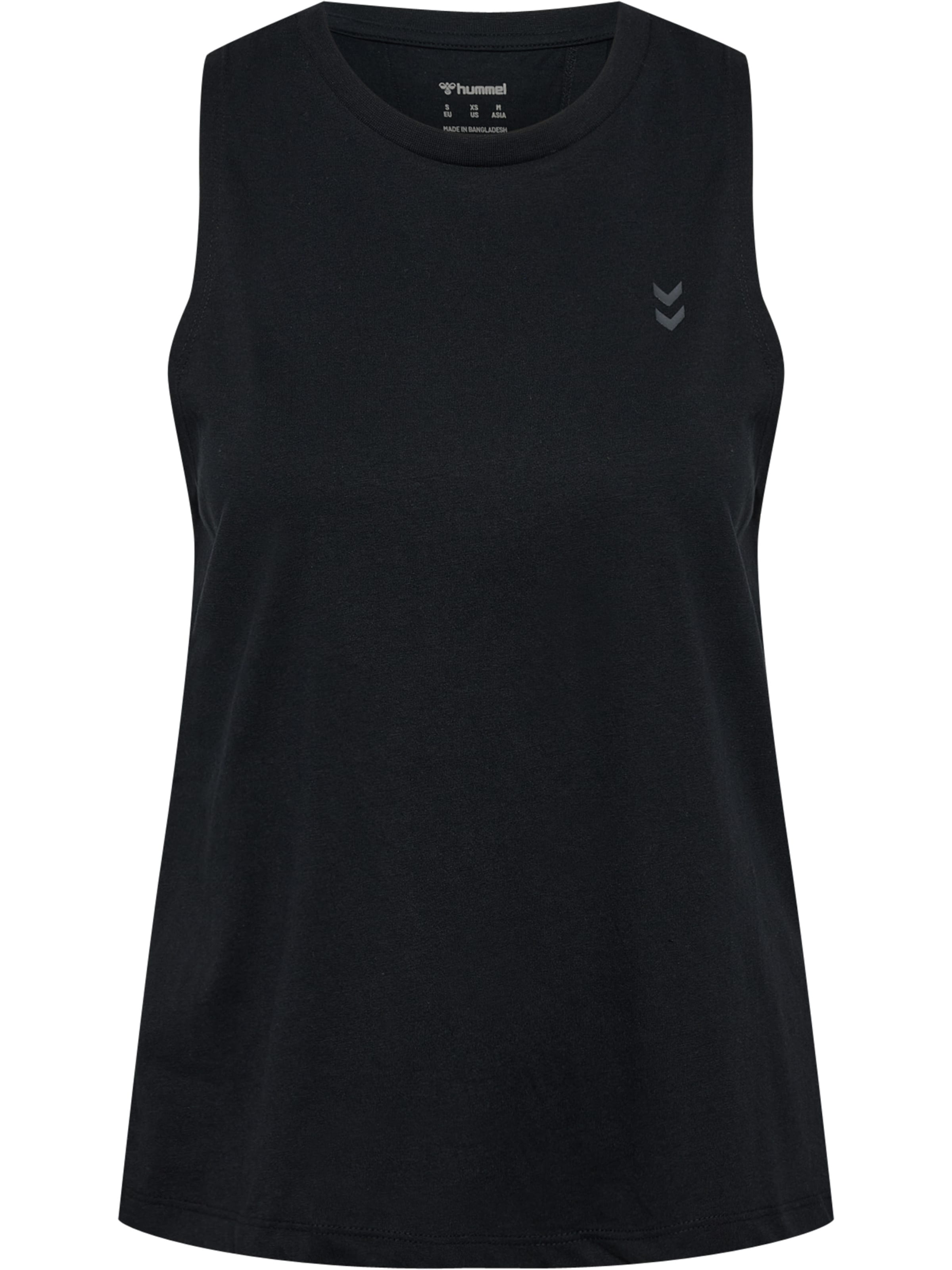 Hummel Functioneel shirt 'SOFT OPEN BACK' in Zwart: voorkant