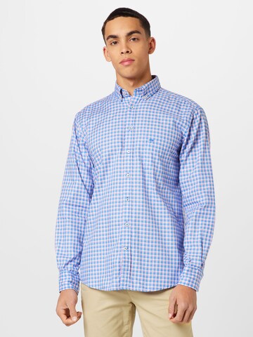 FYNCH-HATTON Regular Fit Hemd in Blau: Vorderseite